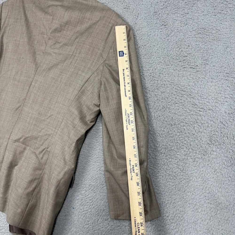 Giorgio Cosani Blazer Mens 48 Beige Wool Super 100s Hand Tailored Suit‎ Jacket
